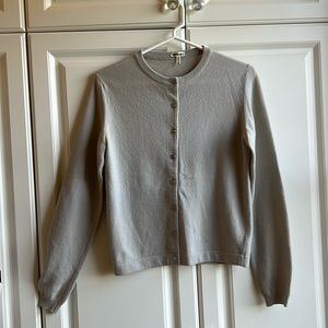 Hermes grey cashmere cardigan
